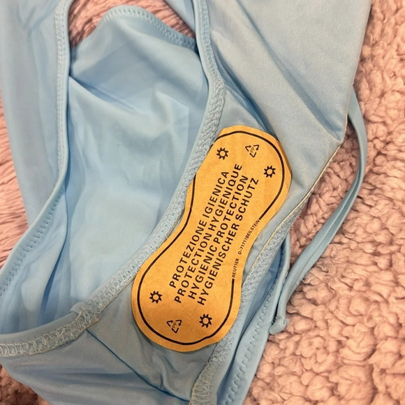 Meyeeka Womens Scoop Neck Cut Out Front Lace Up Back High Cut Monokini - Picture 11 of 11